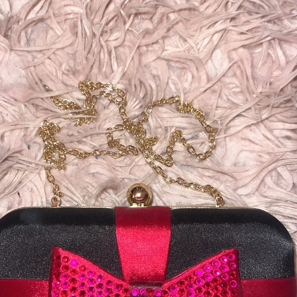 Pink Bow Evening Clutch - Picture 5 of 5